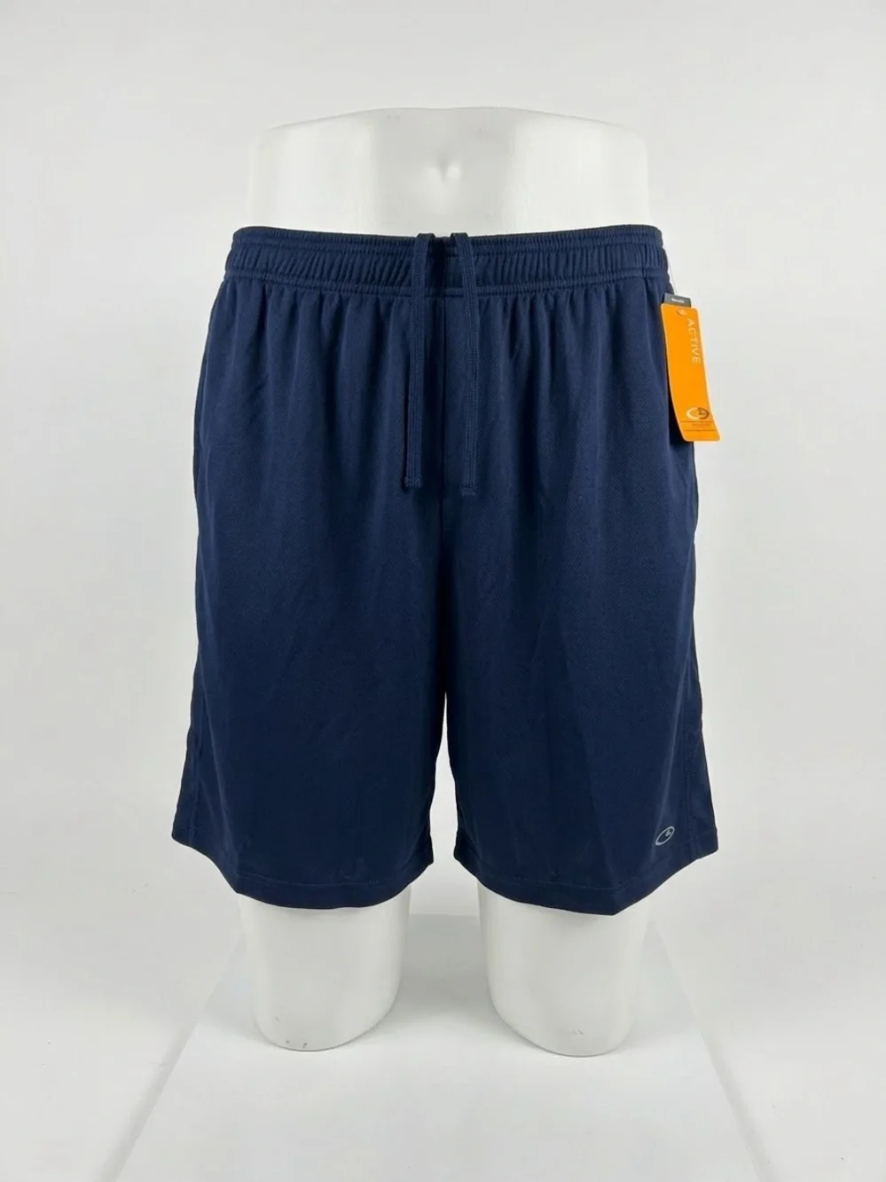 Men's Navy Athletic Drawstring Shorts